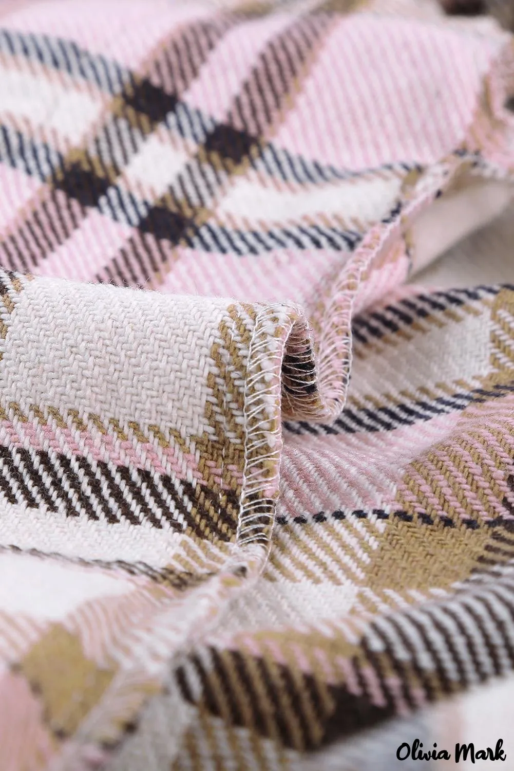 Deanwangkt - Pink Geometric Check Pocket Shirt