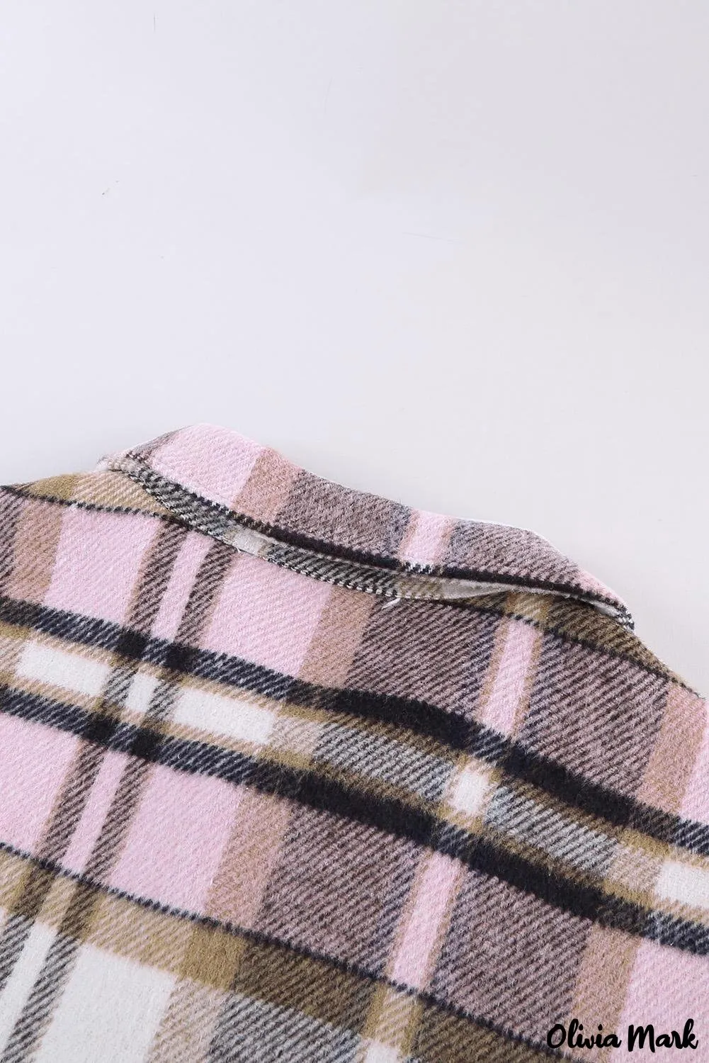 Deanwangkt - Pink Geometric Check Pocket Shirt