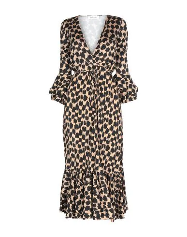 Diane Von Furstenberg Women Long dress Sand 4 UK