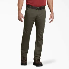 Dickies FLEX Regular Fit Duck Carpenter Pants dp802 sms stonewashed moss green