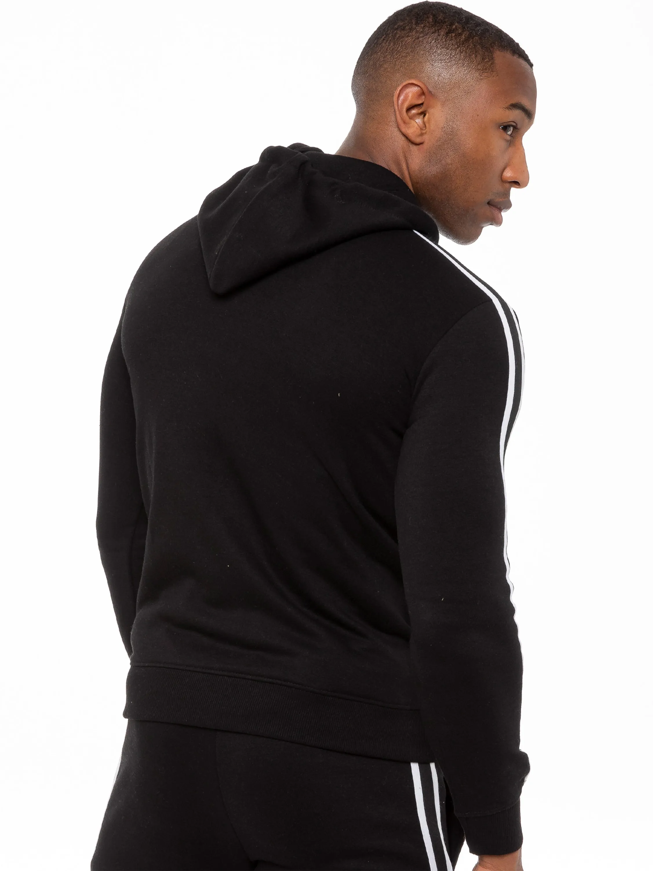 Enzo | Mens Pullover Tape Hoodie Tracksuit Set