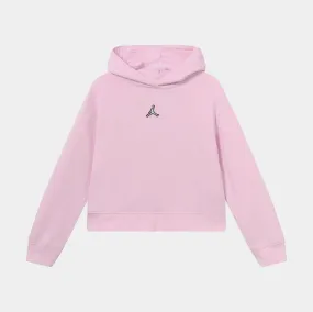 Essential Boxy Grade School Pullover Hoodie (Pink/White)