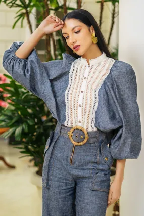 Eva Denim Blouse