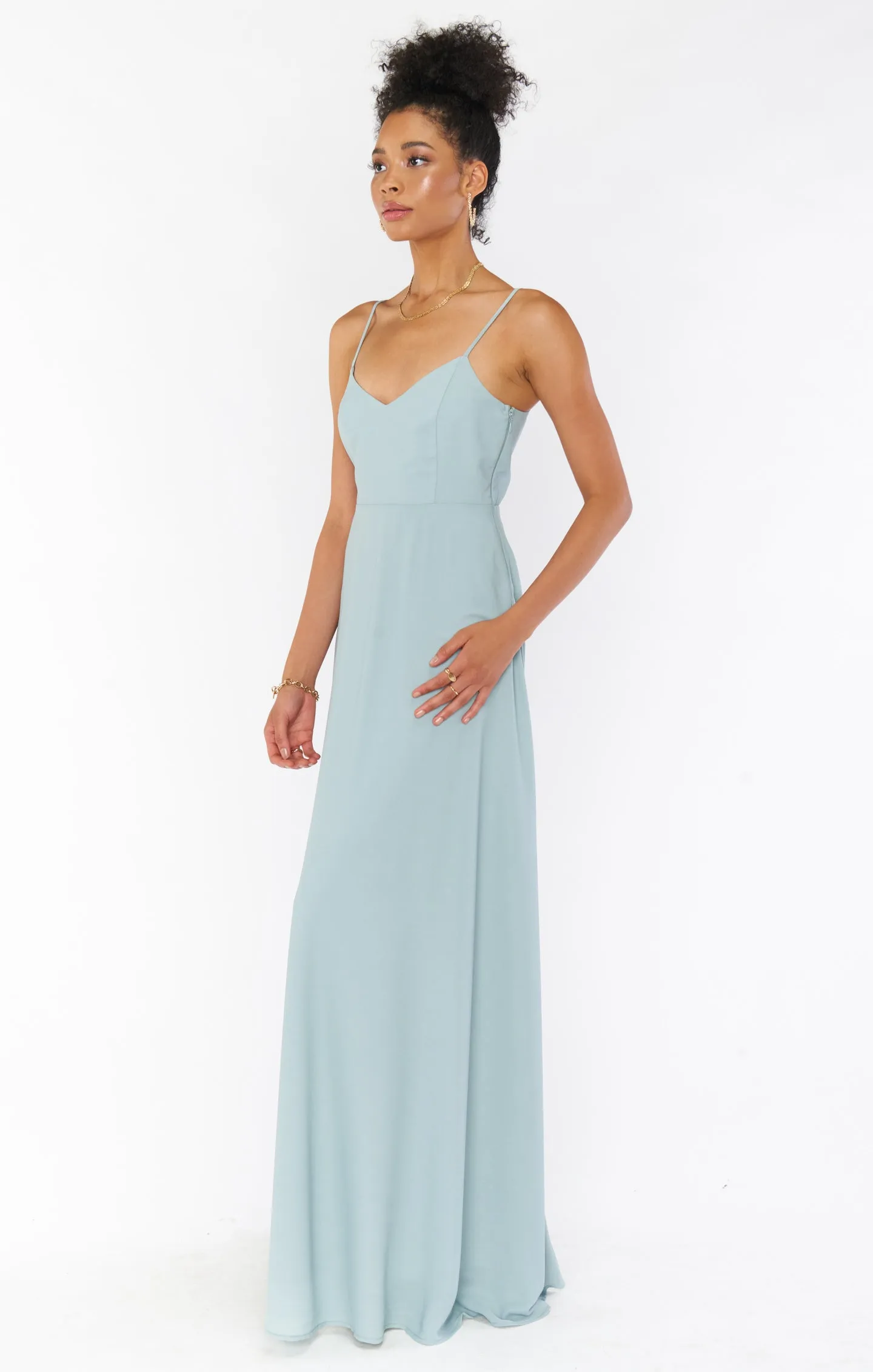 Faith Maxi Dress ~ Silver Sage Crisp