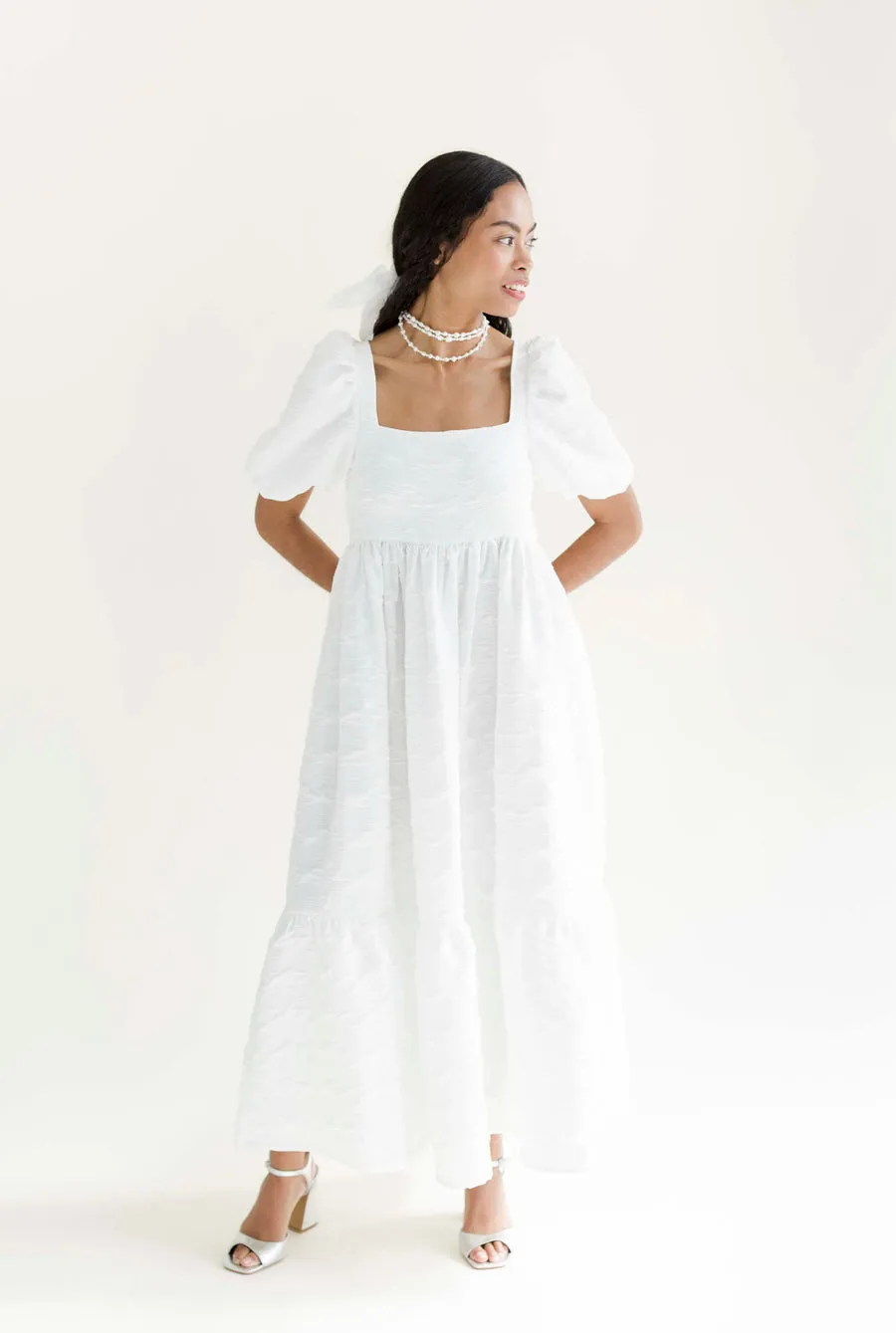 Fancy Serenity Puff Dress - Ready to ship