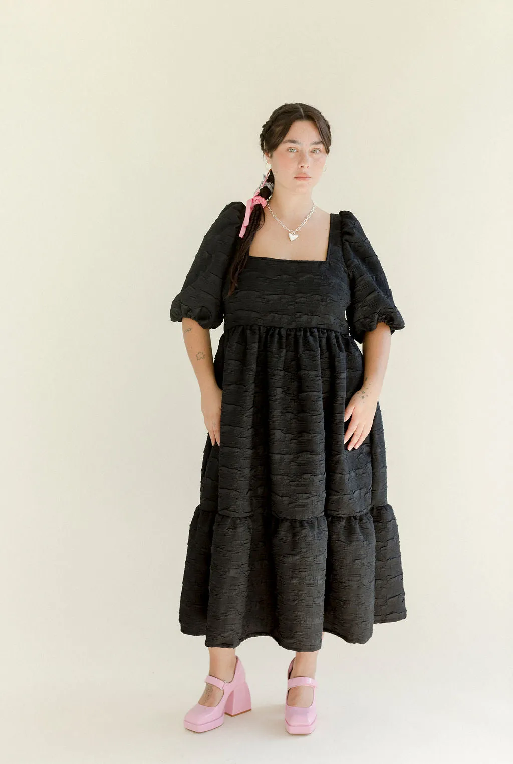 Fancy Serenity Puff Dress - Ready to ship