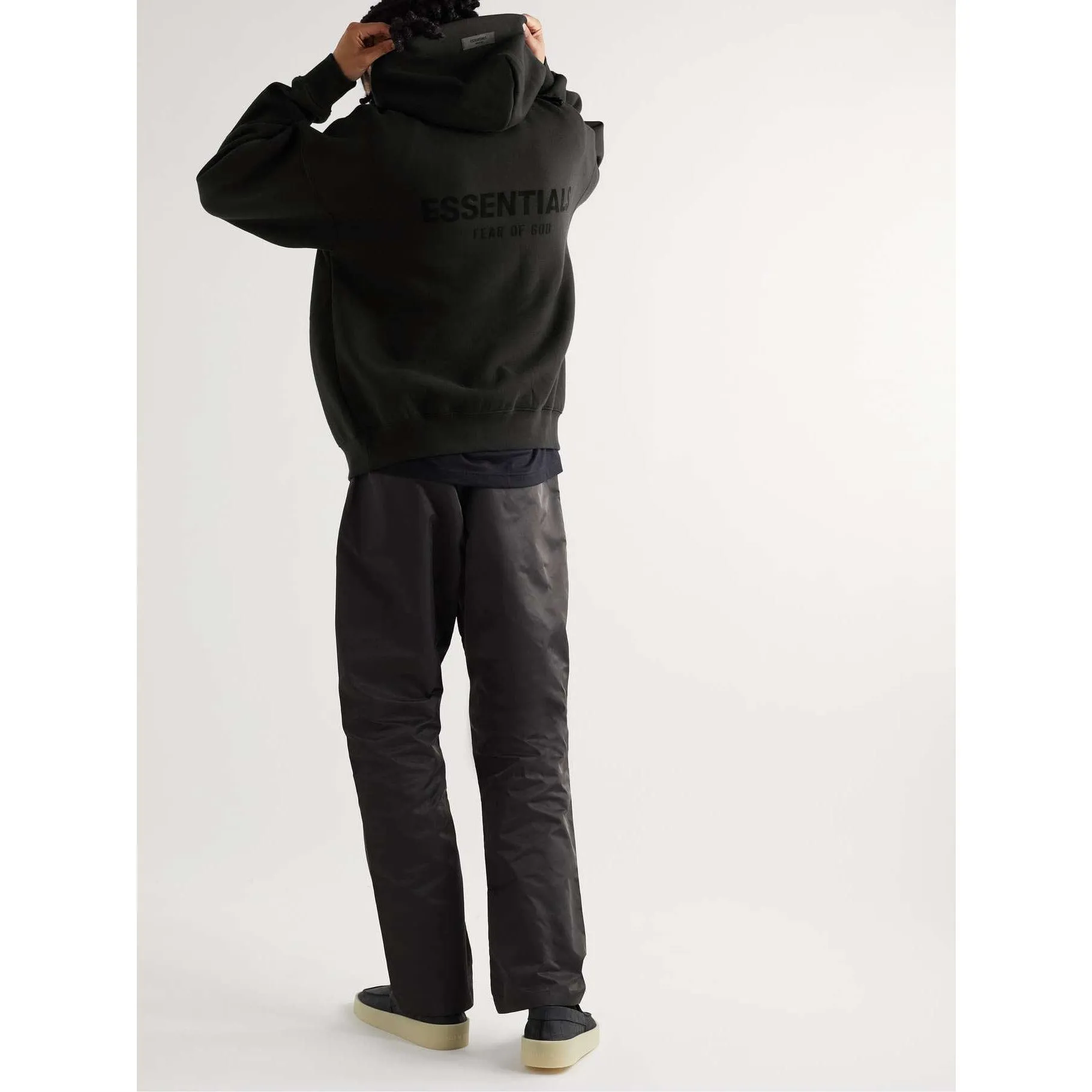 Fear of God Essentials Hoodie - Core Collection Stretch Limo (Black)