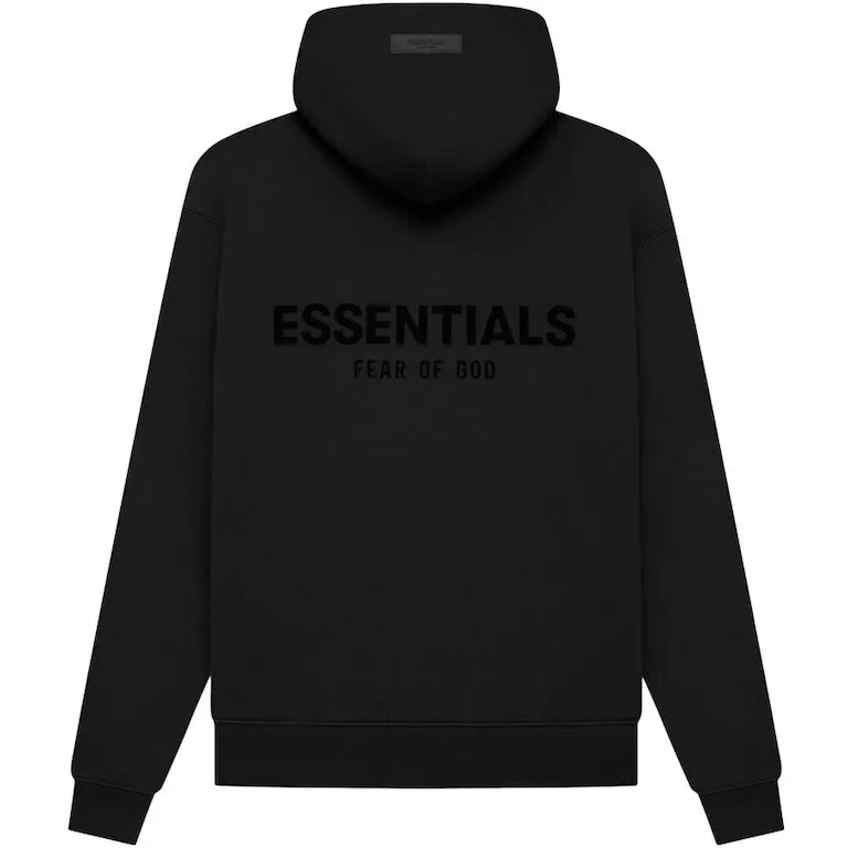 Fear of God Essentials Hoodie - Core Collection Stretch Limo (Black)