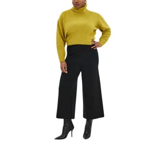 Fine Knit Culotte Trousers - Plus Size