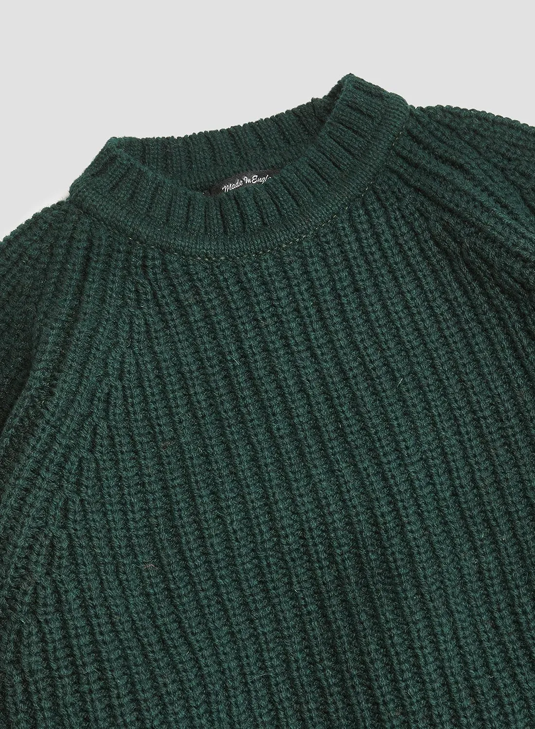 Fisherman Sweater in Conifer Green