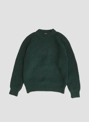 Fisherman Sweater in Conifer Green