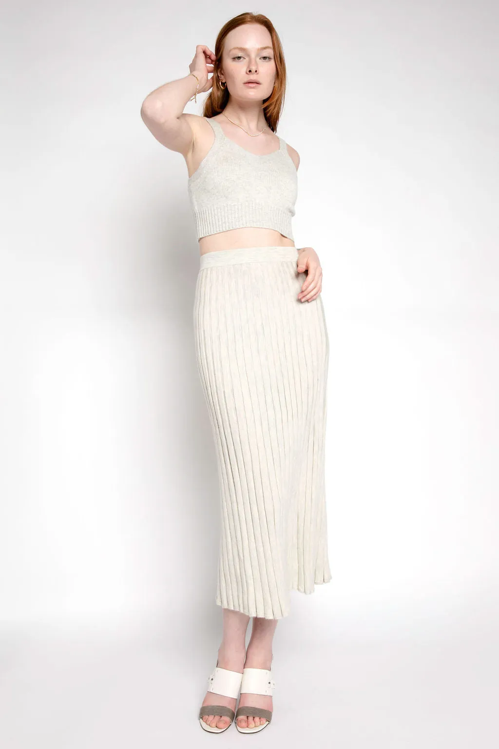 Flynn Maxi Skirt in Blizzard