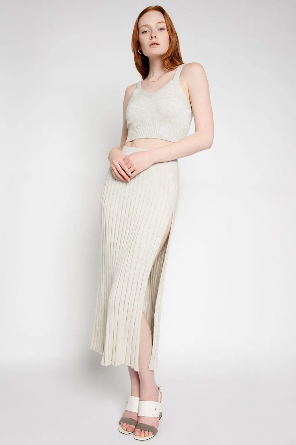 Flynn Maxi Skirt in Blizzard