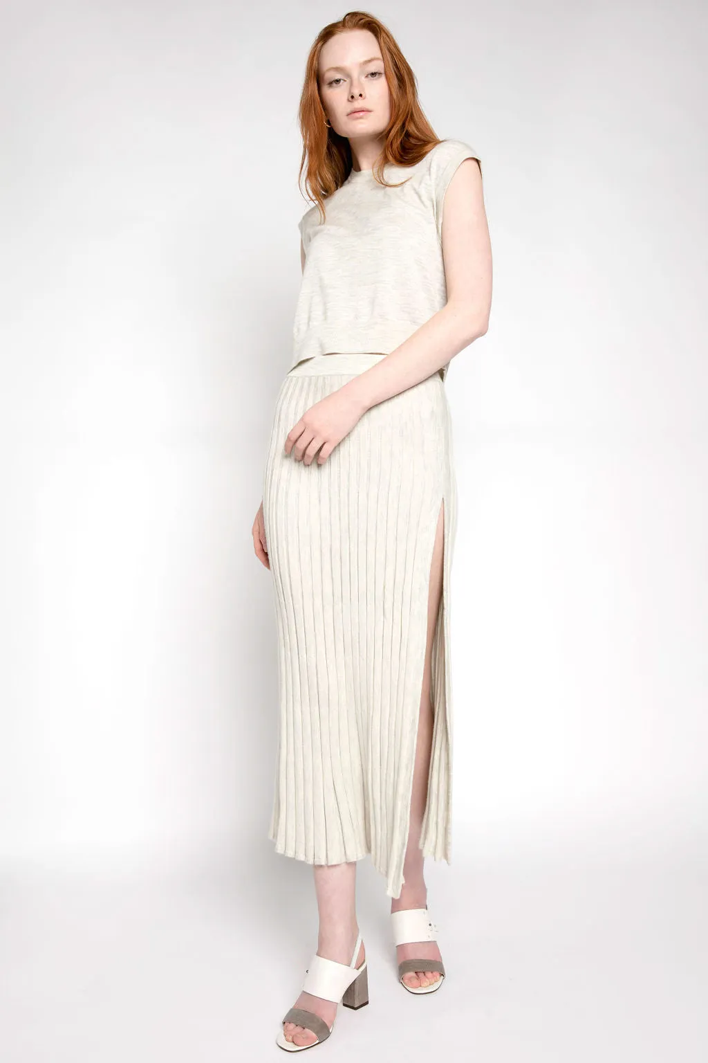 Flynn Maxi Skirt in Blizzard