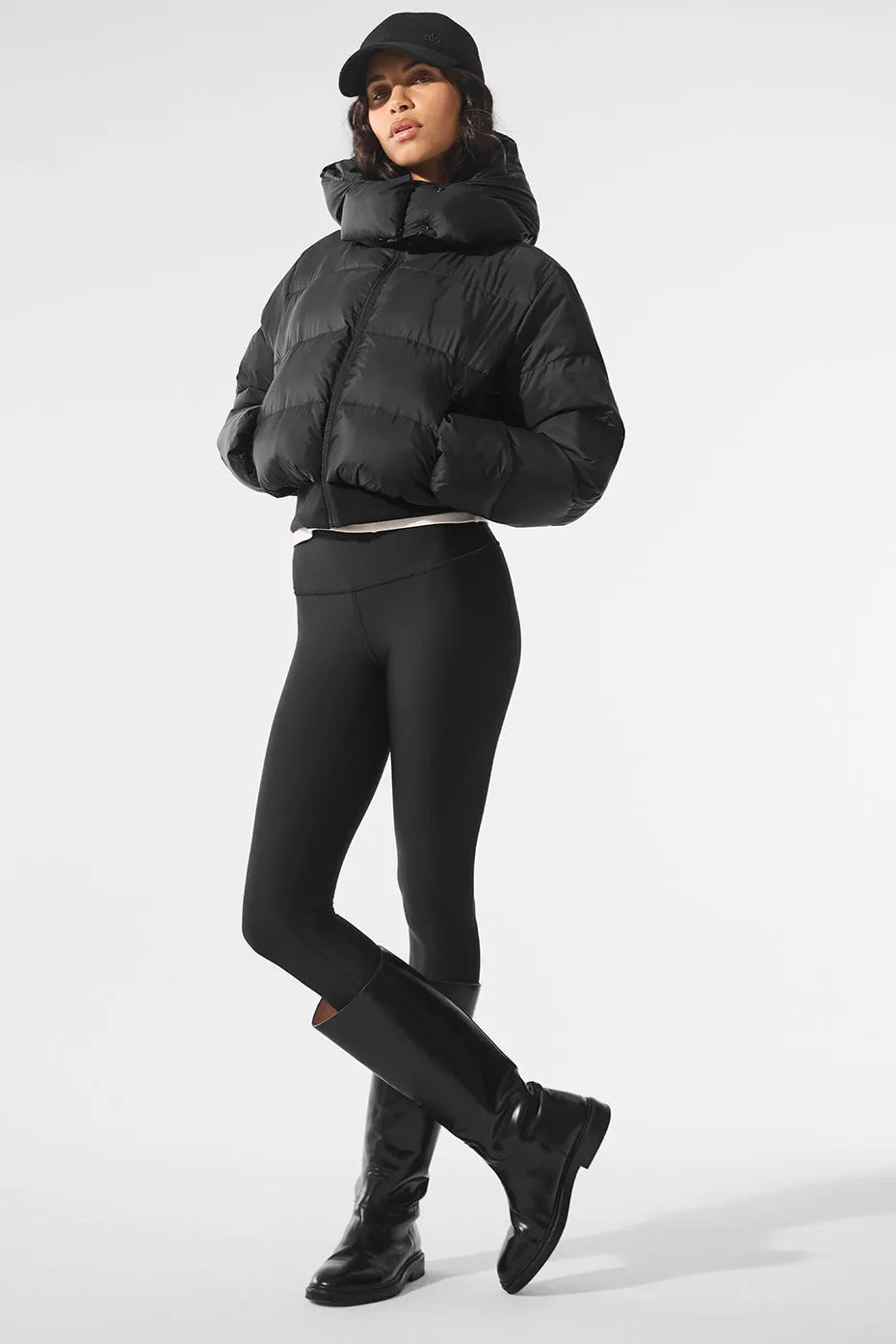 Foxy Puffer Jacket - Black