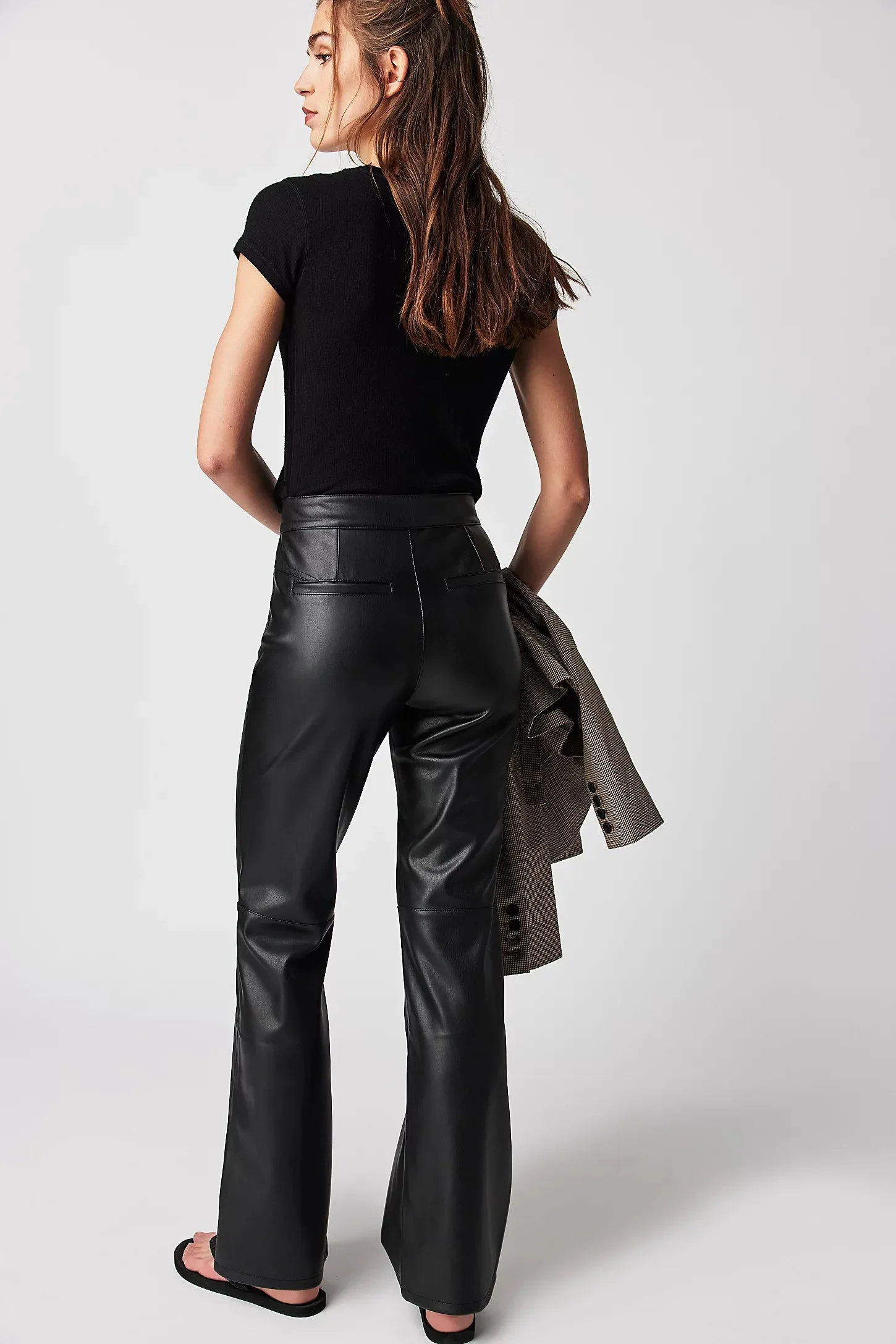 Free People Uptown High Rise Vegan Leather Pants