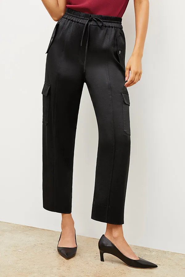 Giana Pant - Everyday Satin :: Black