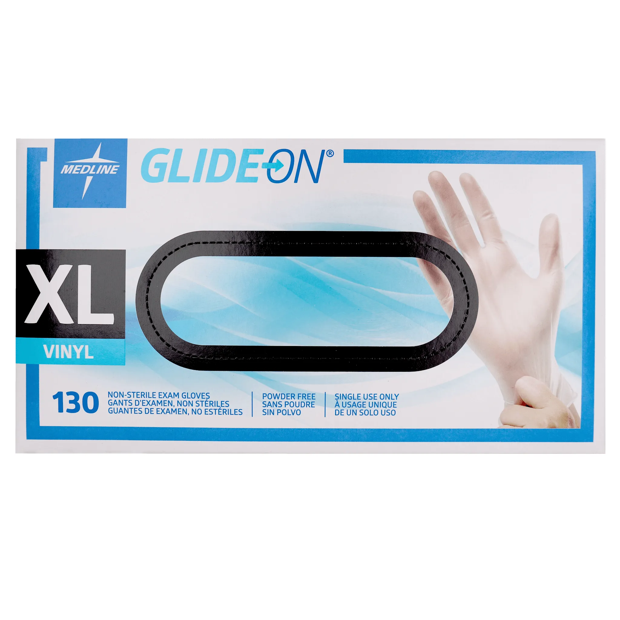 Glide-On Vinyl  Powder Free Gloves