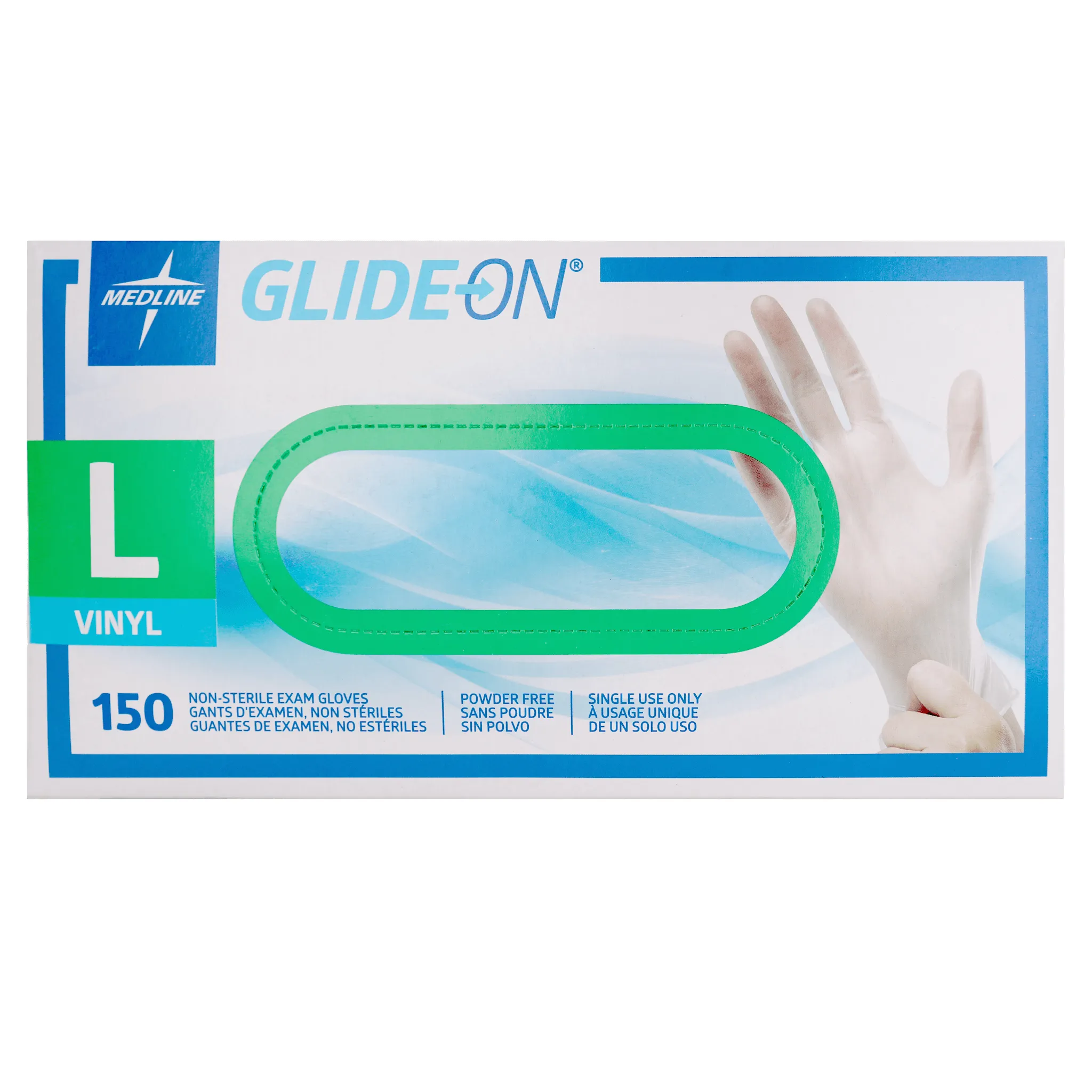 Glide-On Vinyl  Powder Free Gloves