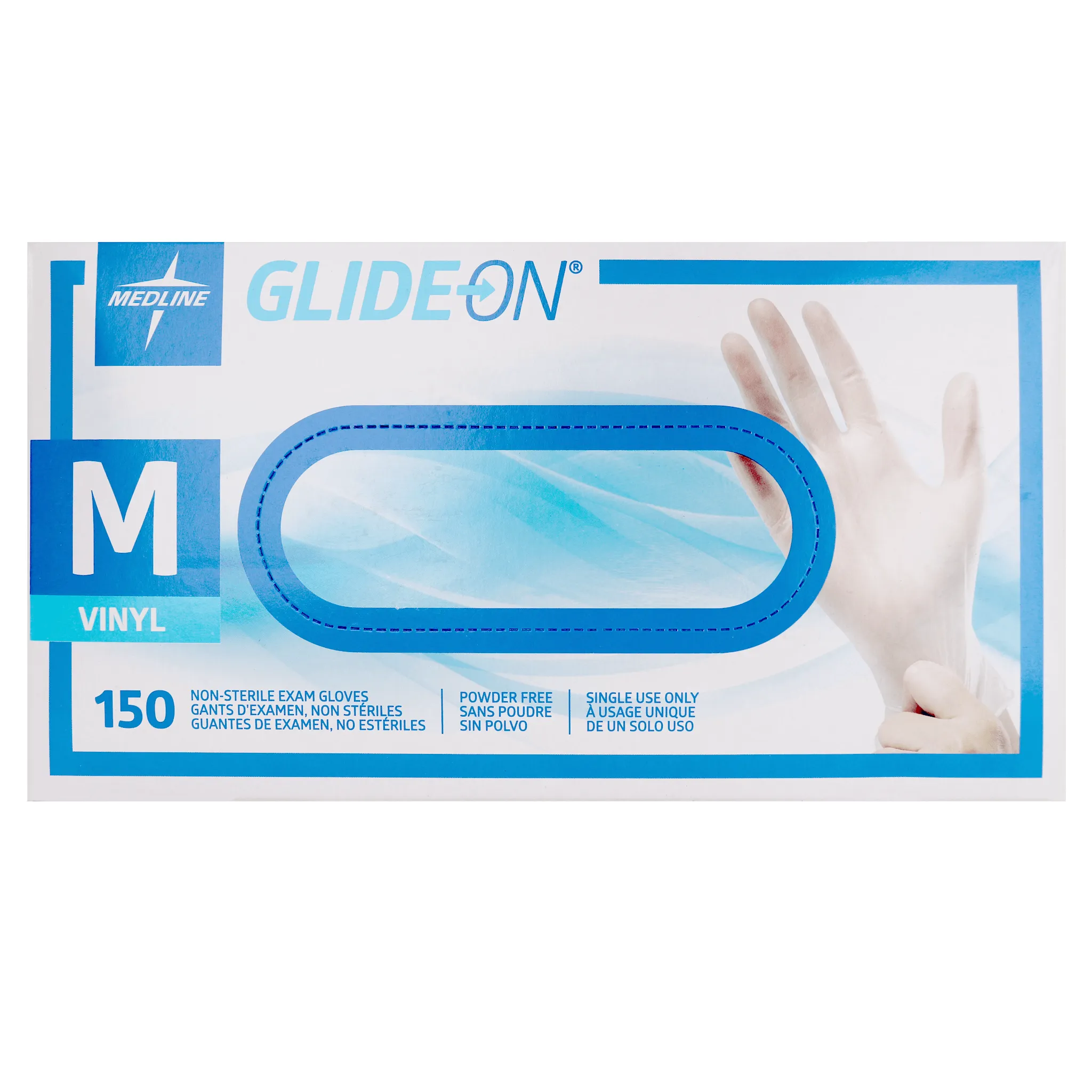 Glide-On Vinyl  Powder Free Gloves