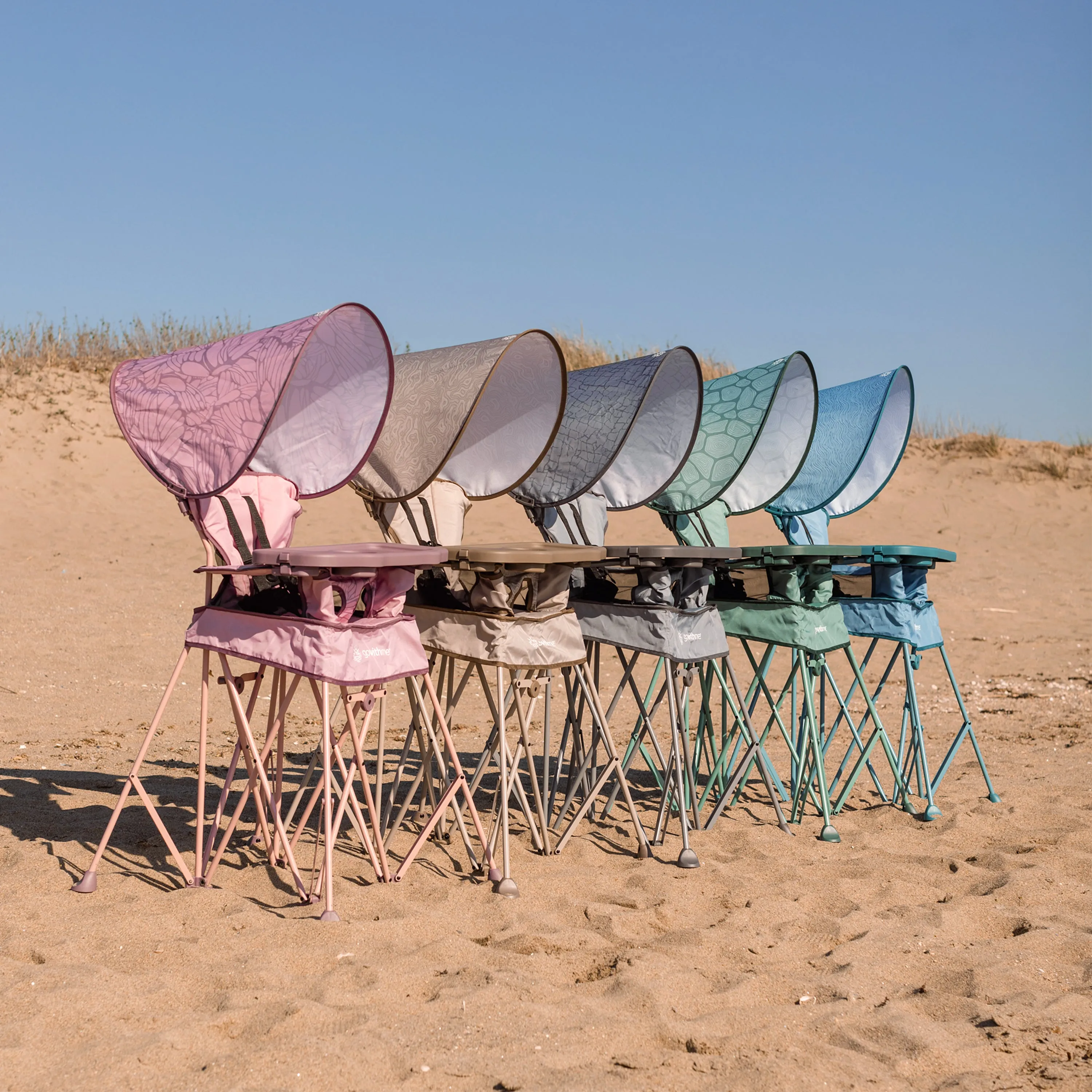 Go With Me® Uplift Deluxe Portable High Chair with Canopy - Canyon Rose