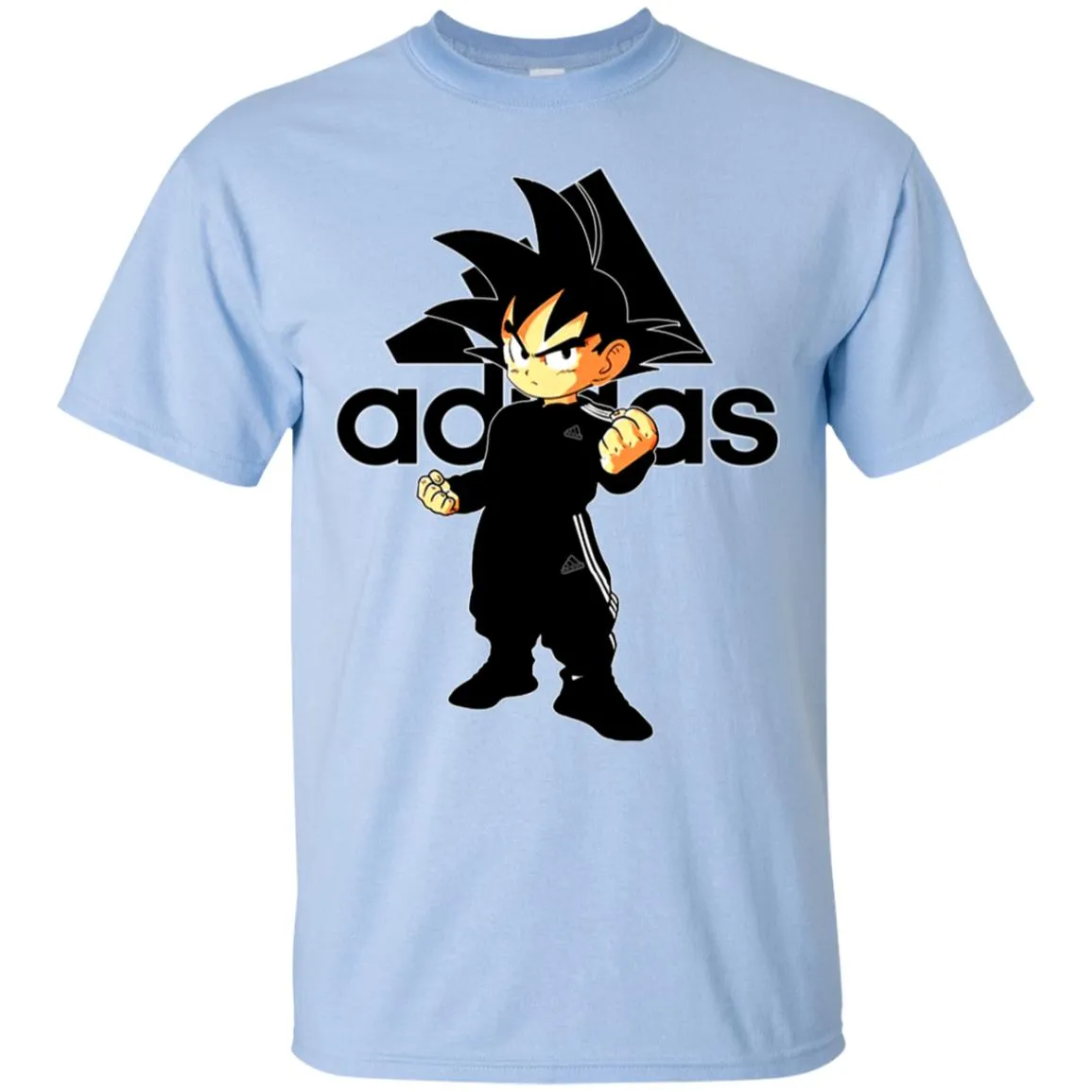 Goku Adidas Black T-shirt Men Cotton T-Shirt