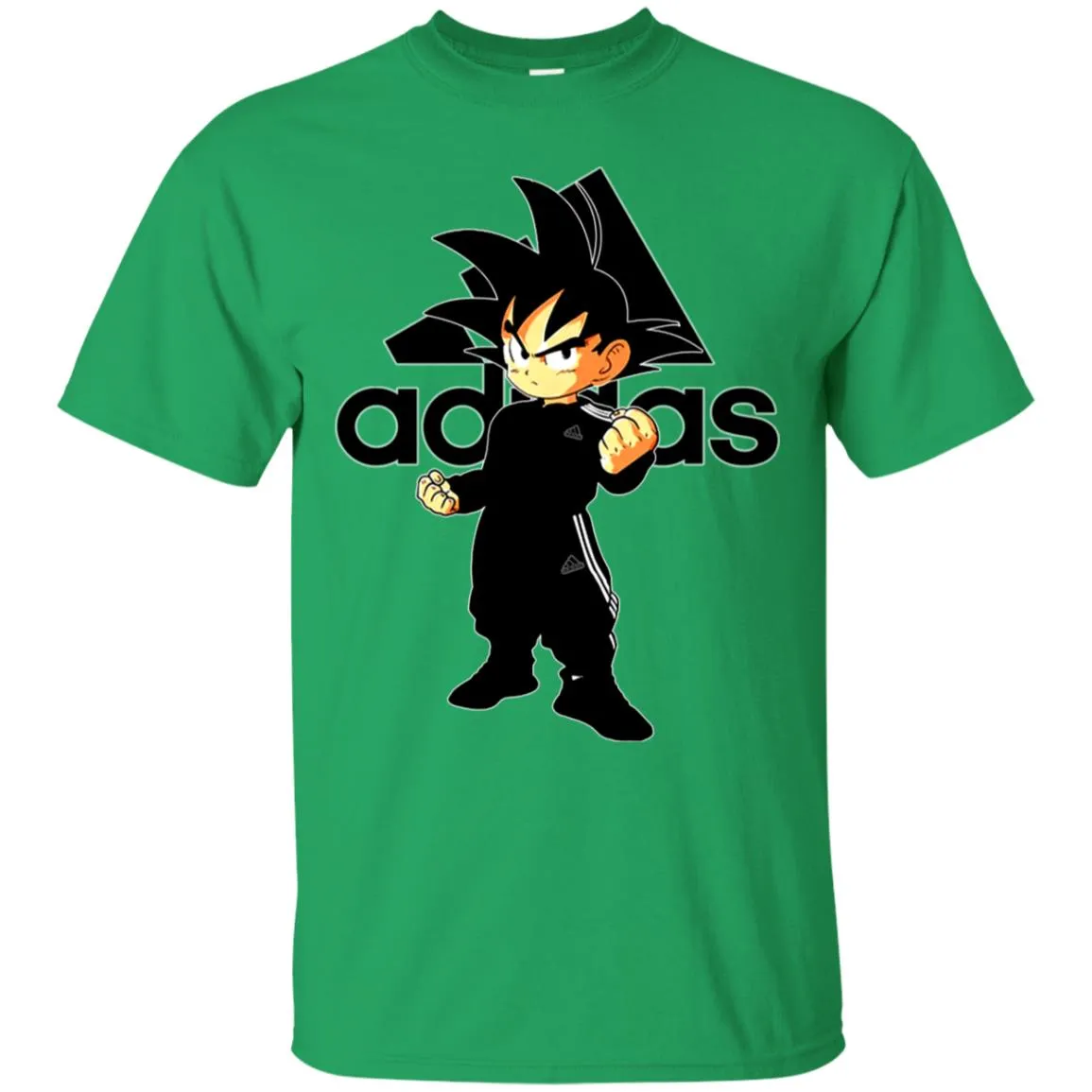 Goku Adidas Black T-shirt Men Cotton T-Shirt