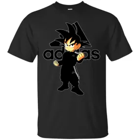 Goku Adidas Black T-shirt Men Cotton T-Shirt