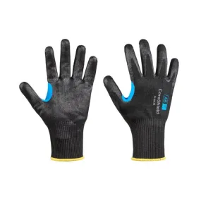 Honeywell 26-0913B/10XL CoreShield Smooth Nitrile Coating Glove With HPPE/Alloy/Basalt Black Liner, Black, X-Large, 1 Pair