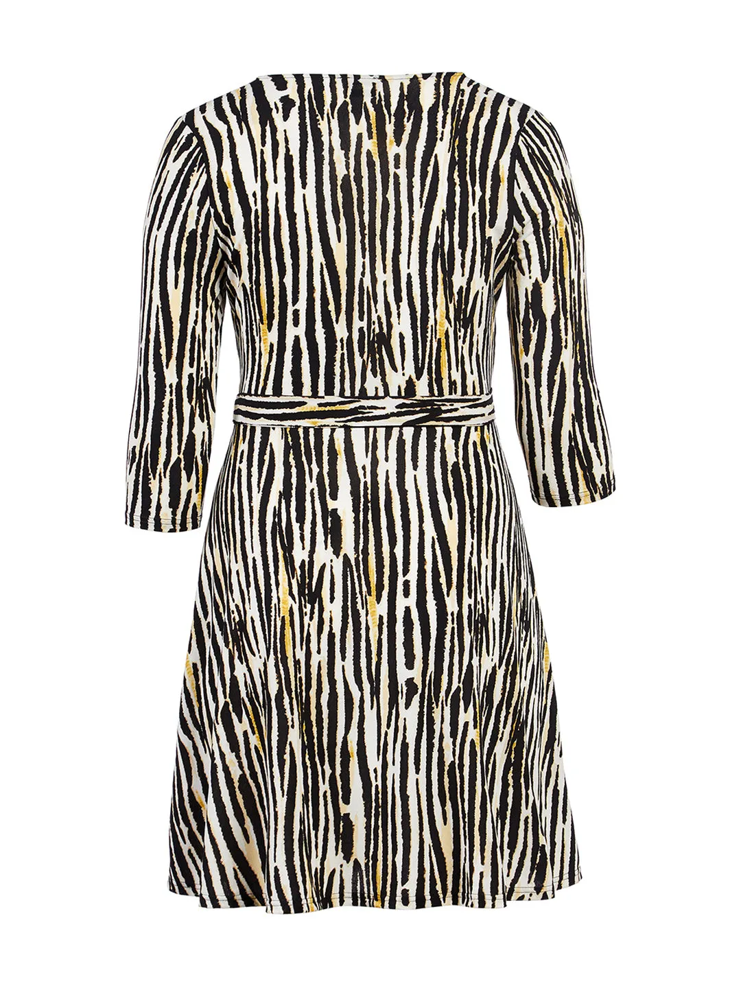 Inky Zebra Perfect Wrap Dress