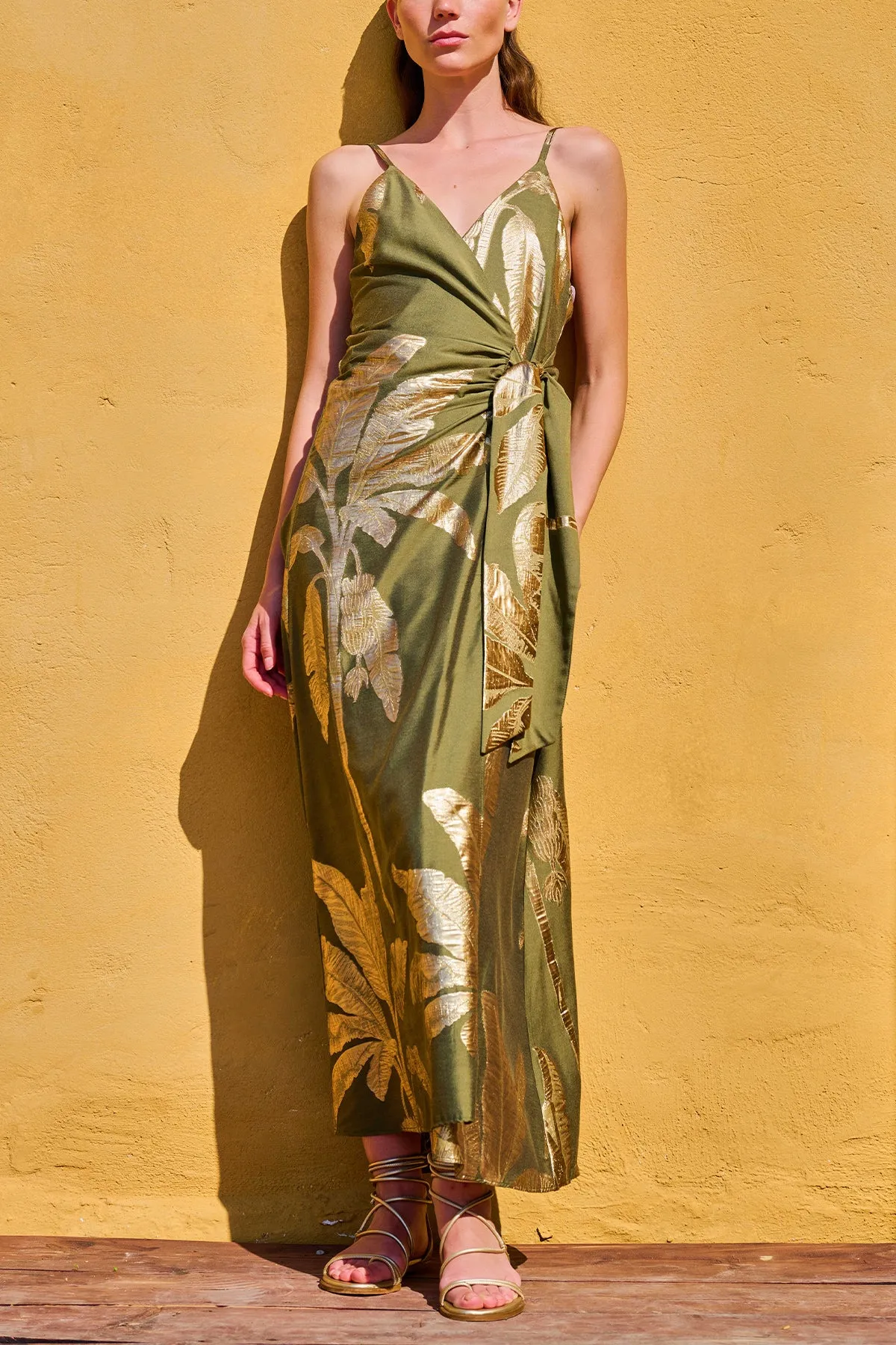 JACQUARD WRAP DRESS "KALYMNOS"