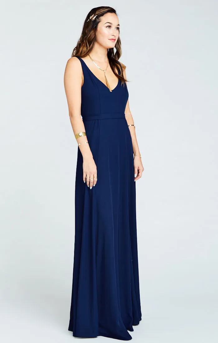 Jenn Maxi Dress ~ Rich Navy Crisp