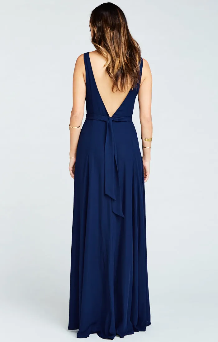 Jenn Maxi Dress ~ Rich Navy Crisp