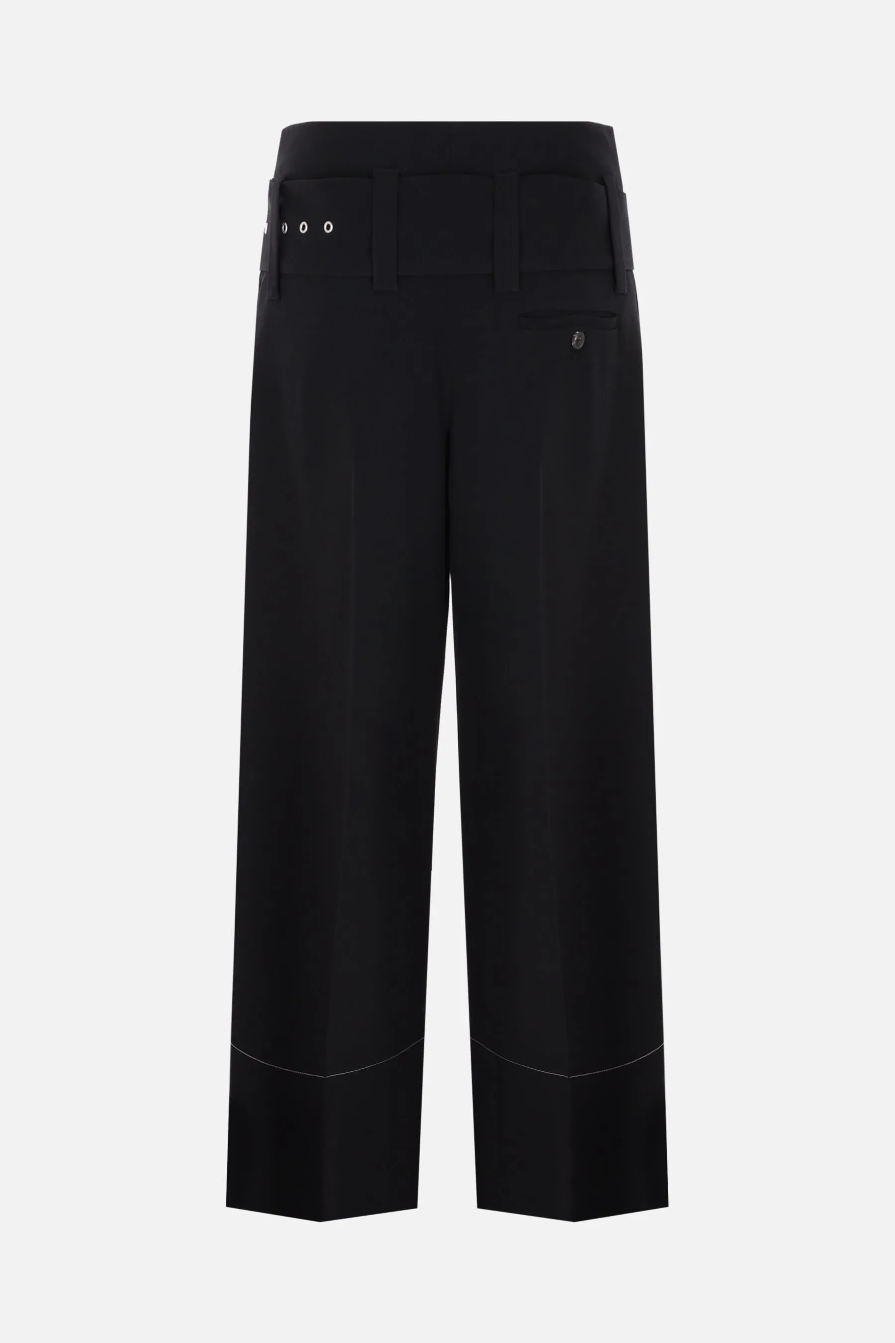 jersey wide-leg cropped pants