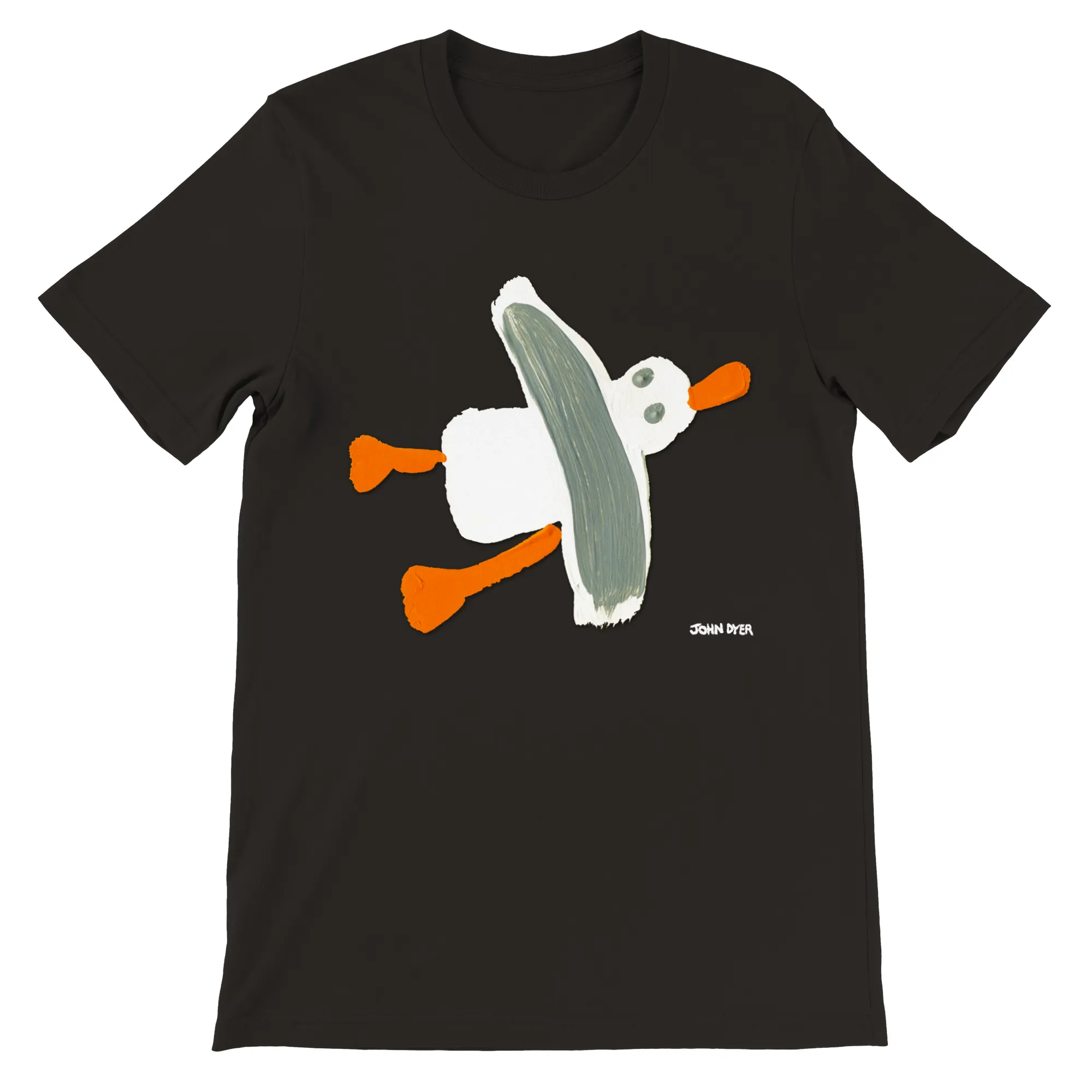 John Dyer Unisex Cornwall Art T-Shirt. 'Cornish Seagull'. Cornish Art. St Ives Art Gallery.