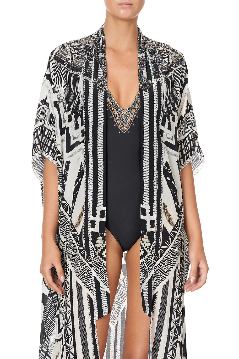 KIMONO COAT TRIBAL THEORY