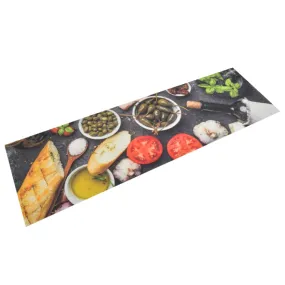 Kitchen Rug Washable Wine & Dinner 45x150 cm Velvet