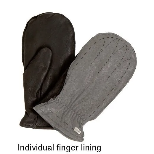 Leather Finger Mitts - Mens