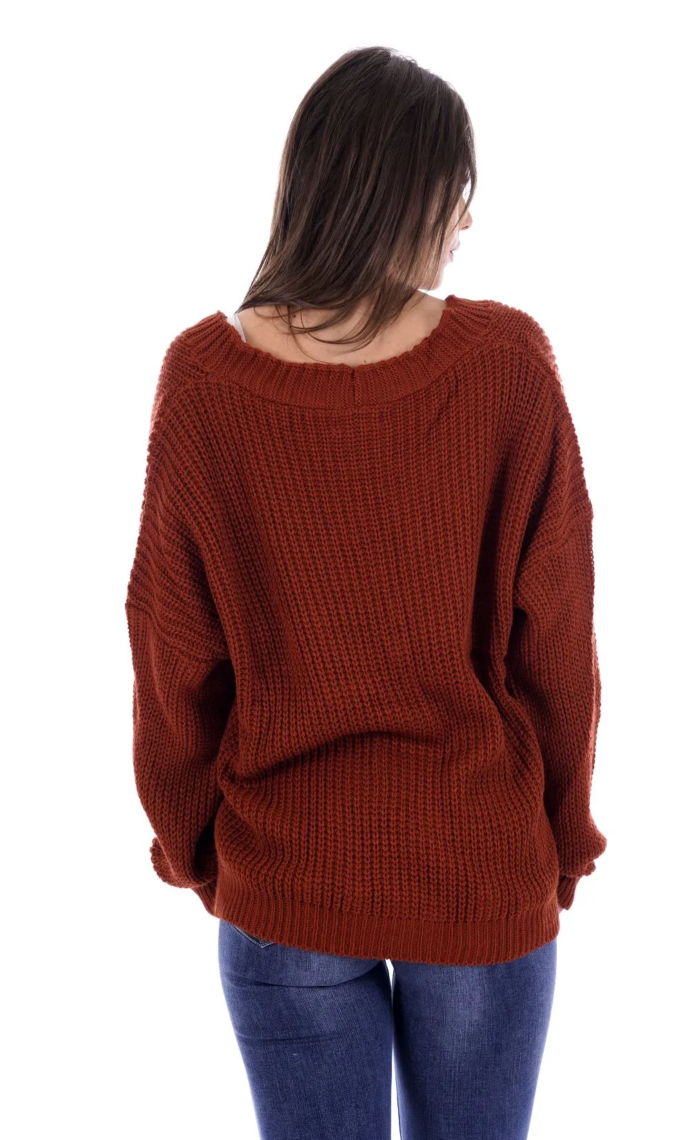 Lizalù Taglie Curvy Cardigan Marrone