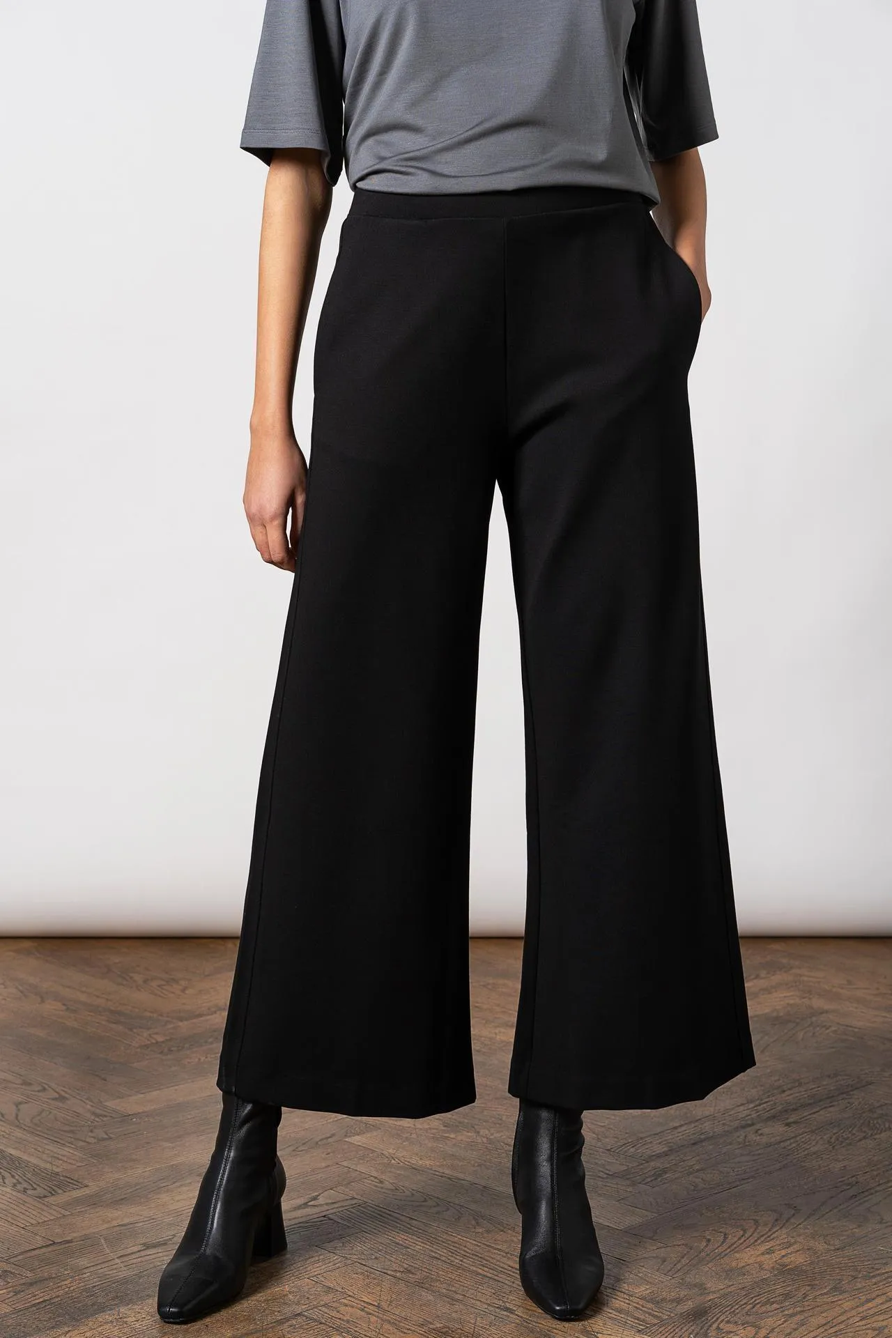 Lottie Wide Pants Black