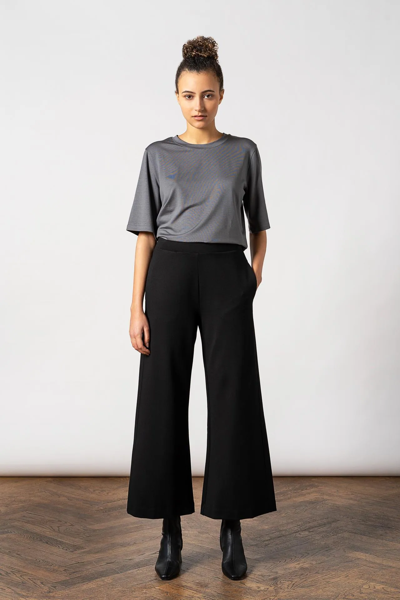 Lottie Wide Pants Black