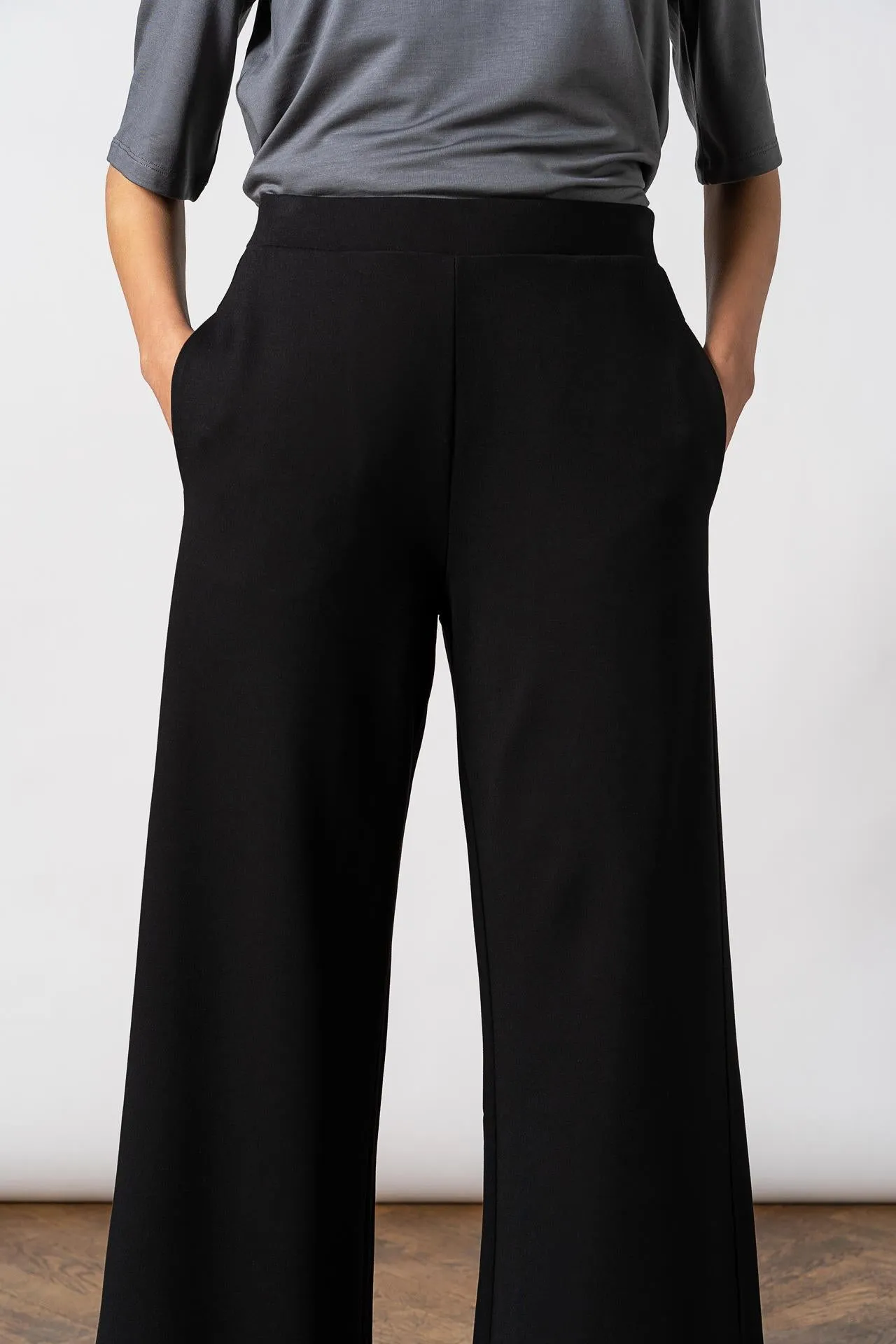 Lottie Wide Pants Black