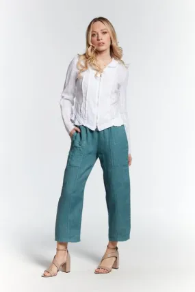 Magic Capri Linen Crop Pant