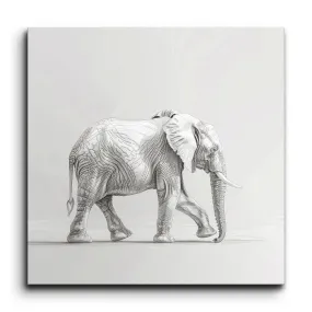 Majestic Elephant Minimalist Sketch Art