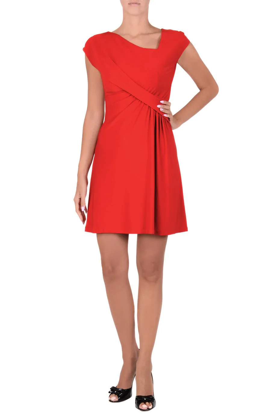 MARYANNE Red Wrap Dress