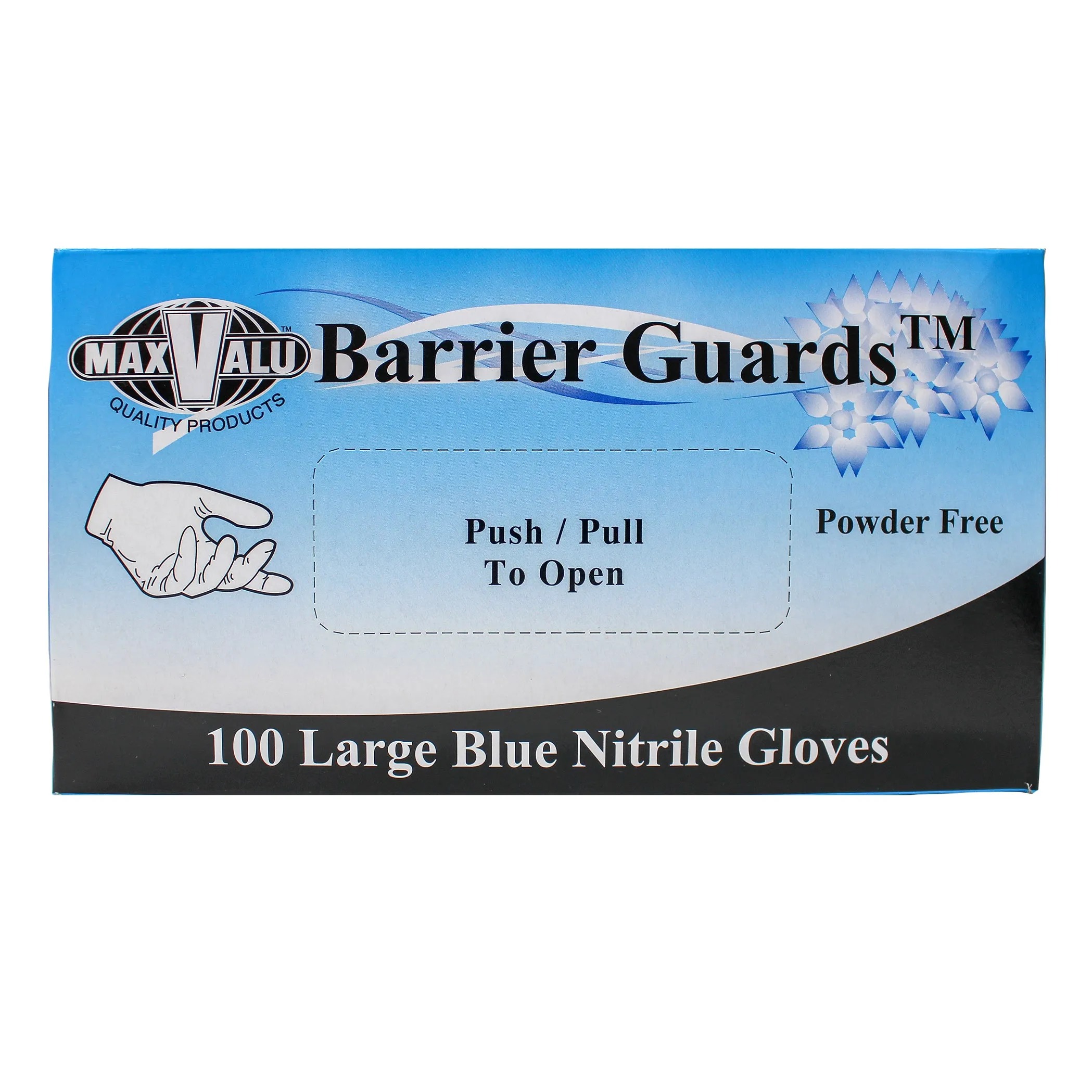 Maxvalu Nitrile Gloves Powder Free Blue Large