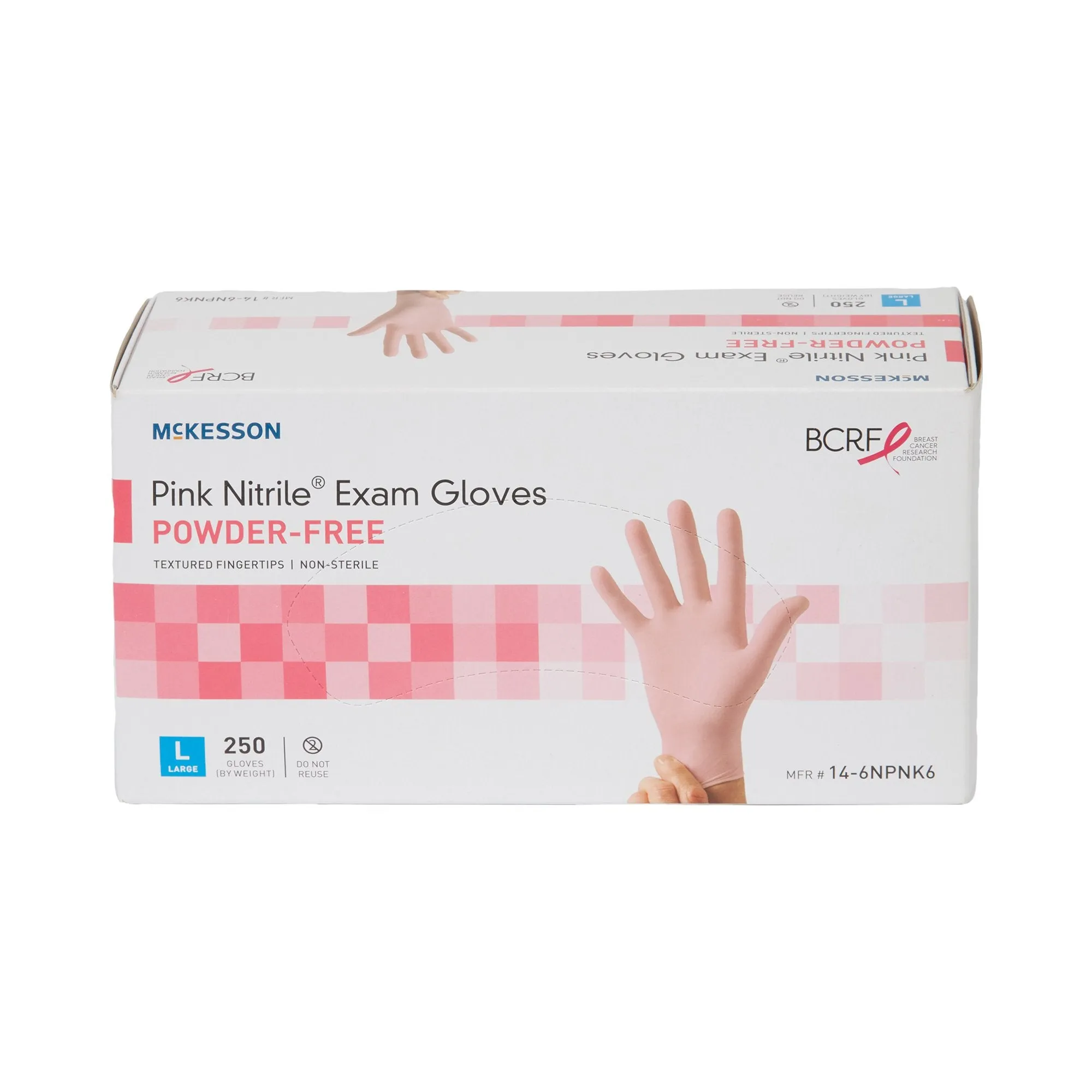 McKesson Pink Nitrile® Exam Gloves - Large