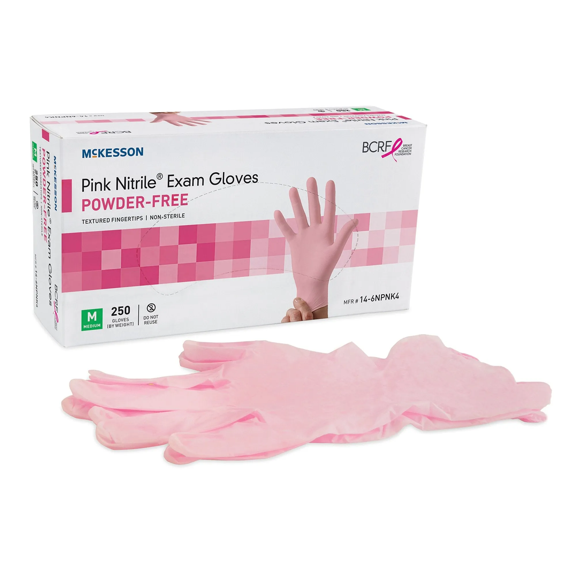 McKesson Pink Nitrile® Exam Gloves - Large