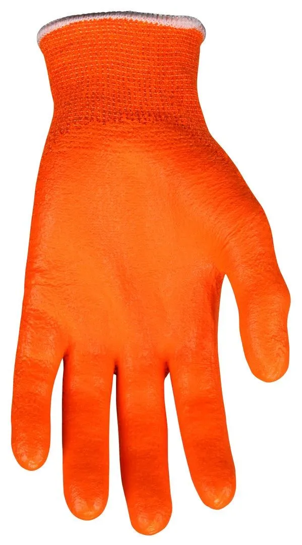 MCR Safety Cut Pro 9178NFO High Visibility Nitrile Foam Coated Cut Resistant Work Gloves, Hi-Vis Orange, 1 Pair