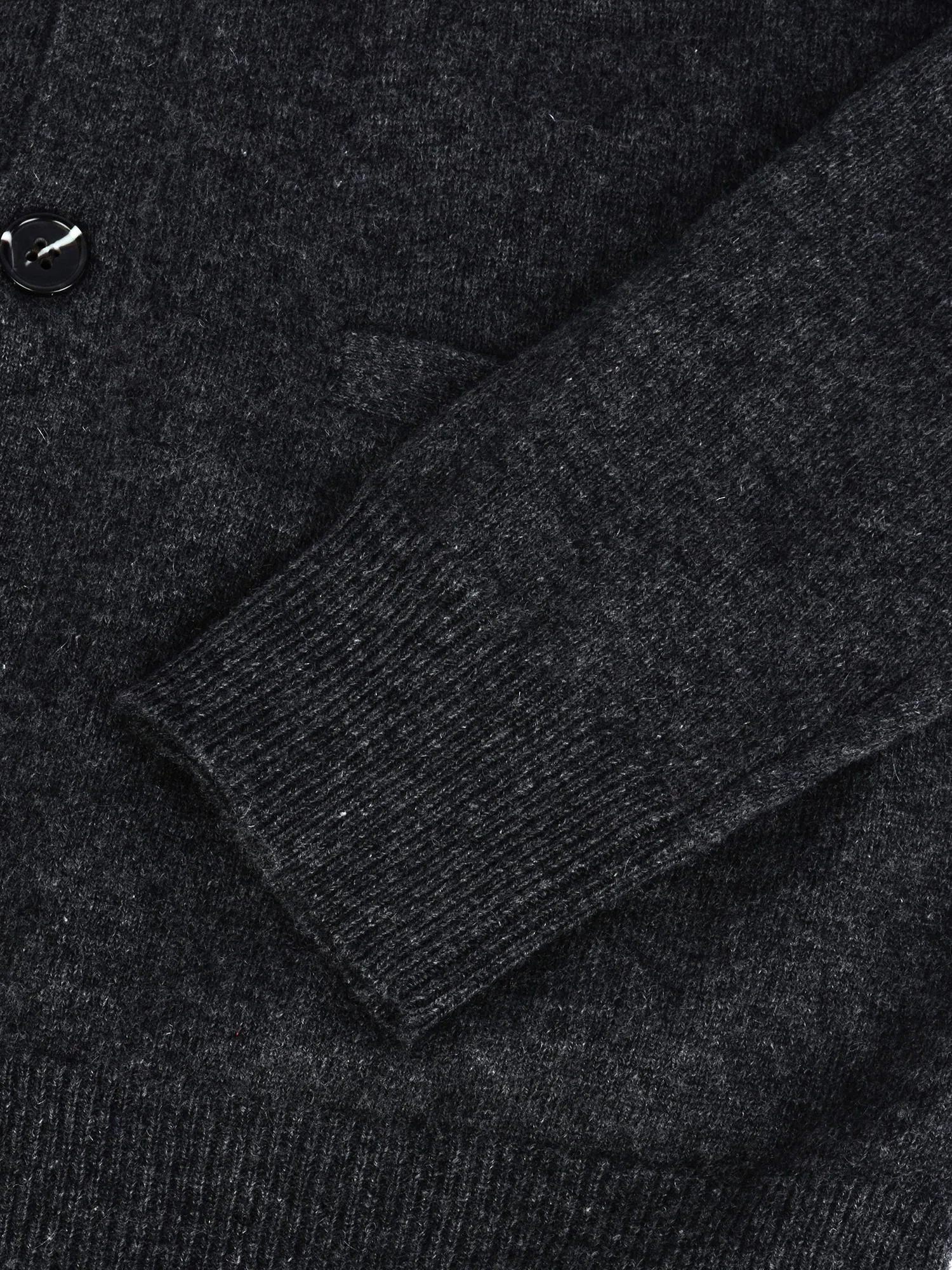 Men V-Neck Cardigan_Graphite